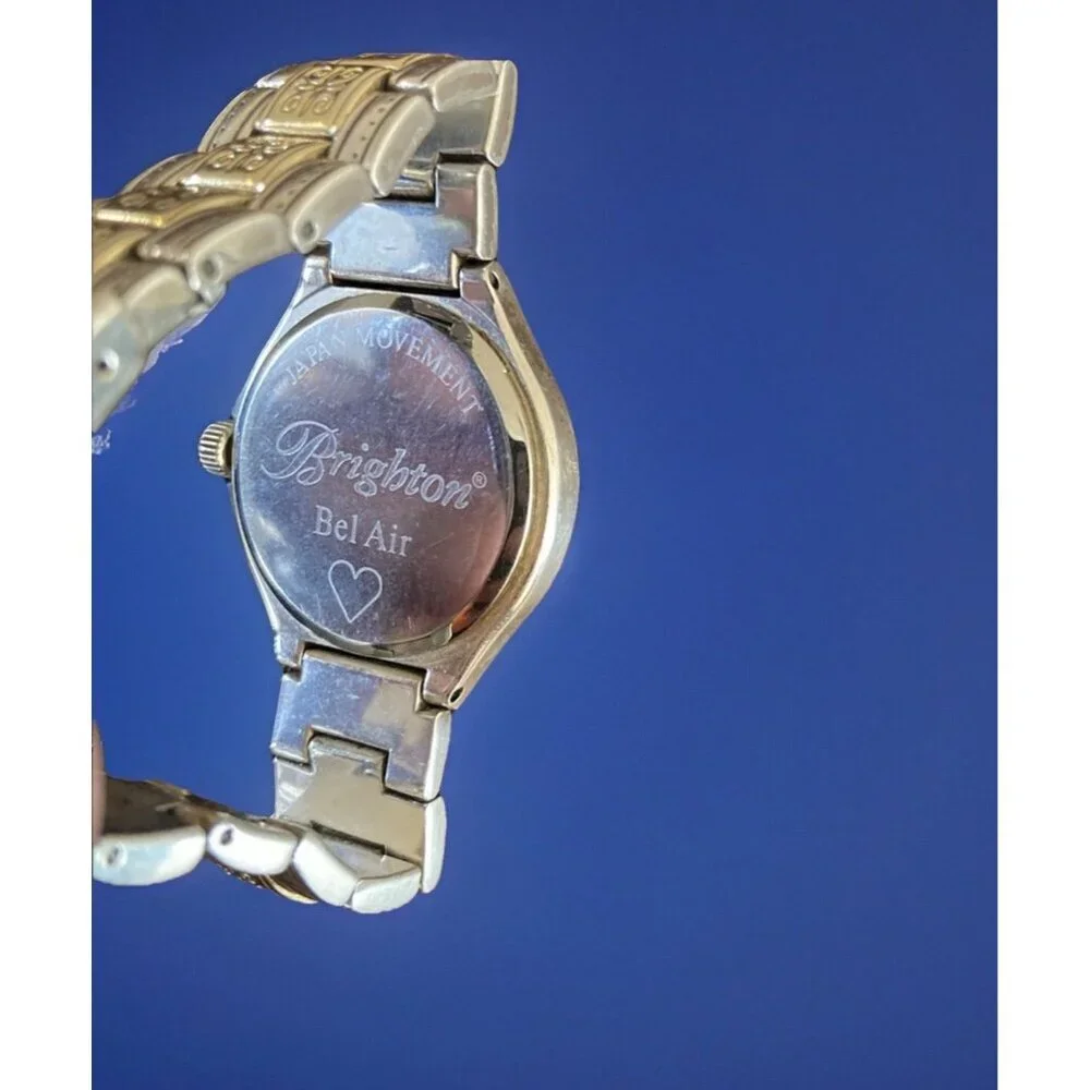 Brighton Bel Air Watch Silver And Gold Plated New Battery Installed